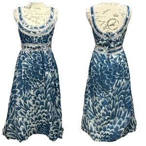 Vintage Cottagecore GASP Midi Folklore Dress